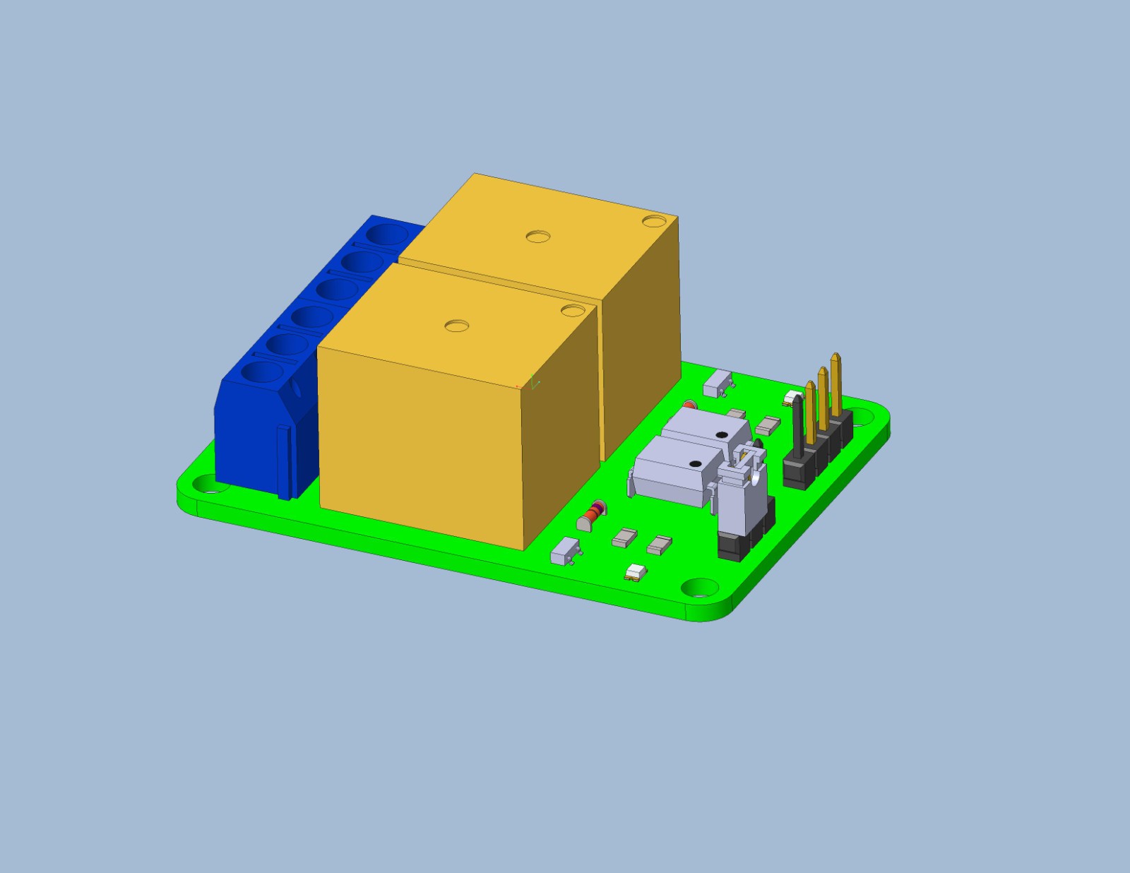 继电器集成电路板设计图纸下载-文脉工匠